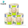 Natural Wood Pulp Water Soluble Toilet Roll